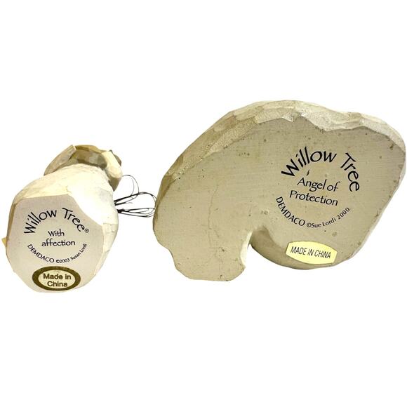 Demdaco Vintage Willow Tree " With Affection" and "Angel of Protection" Set of 2 - Picture 5 of 5